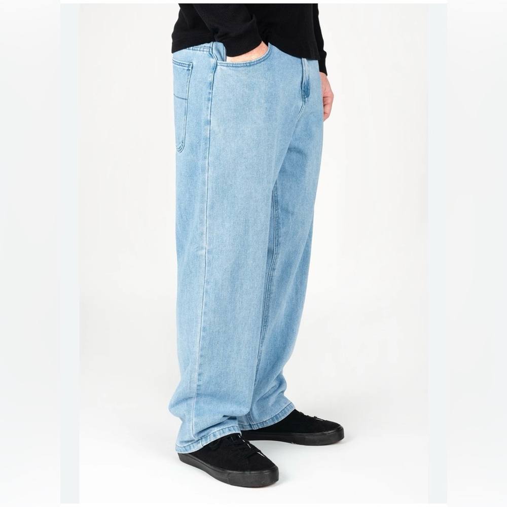 Relaxed Fit Light Blue Denim Jeans